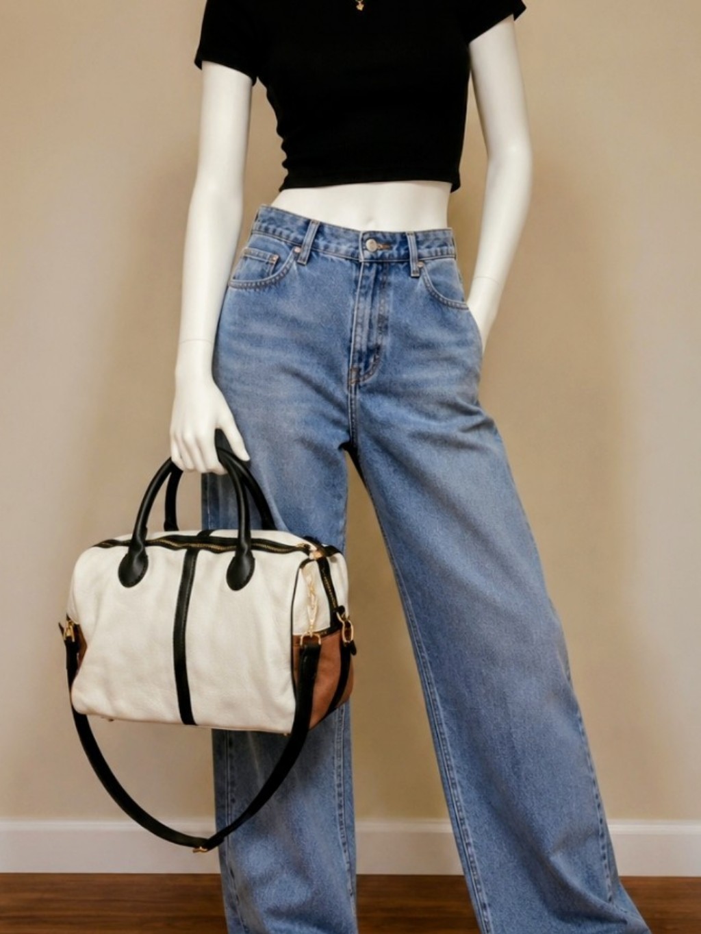 Fossil Erin Colorblock Satchel Leather